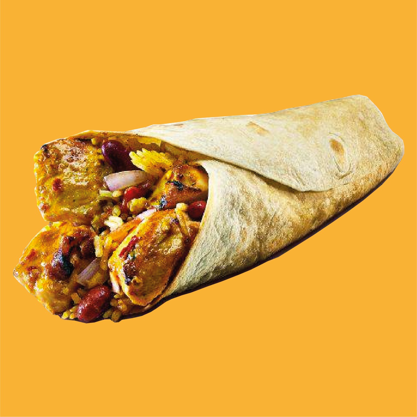 FLAMING CHICKEN BURRITO SINGLE