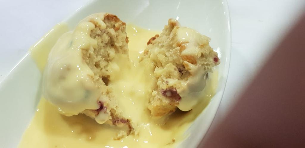 Madeira Cake and Custard