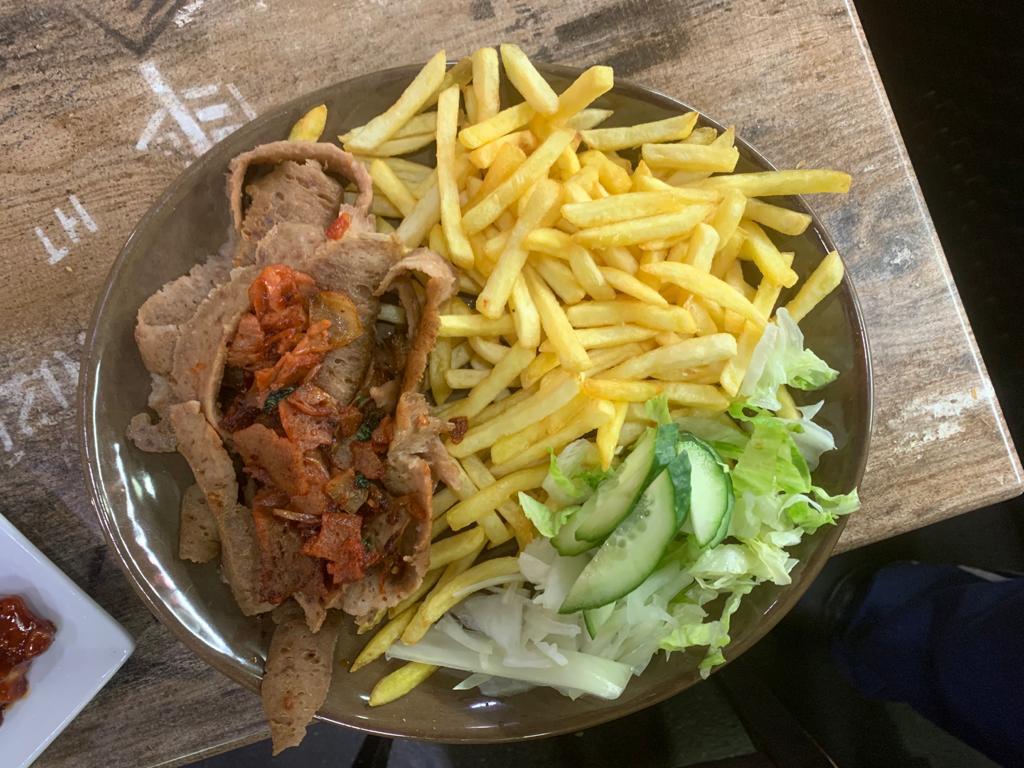 Lamb Doner & Chips Meal