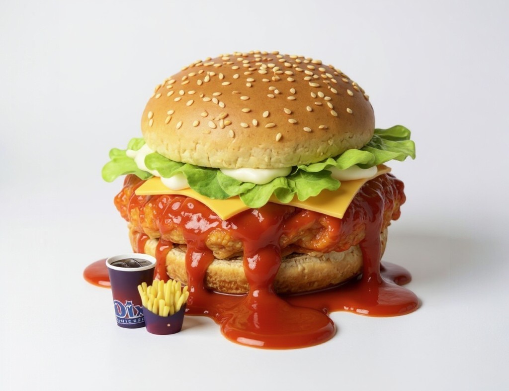 Spicy Dip Burger Meal