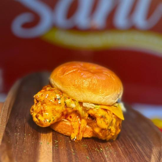 Creamy Pepper Burger Meal