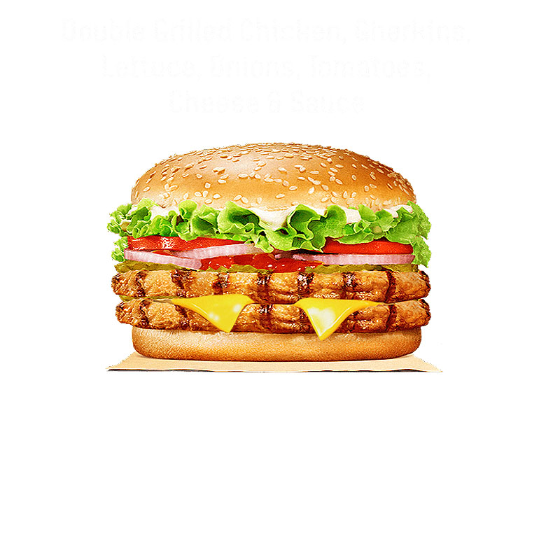 Double Chicken Flame Burger